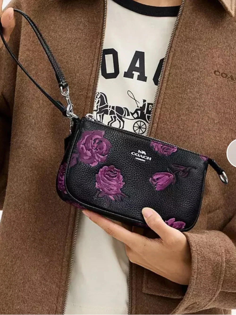 Coach Nolita 19 Floral Rose print bag